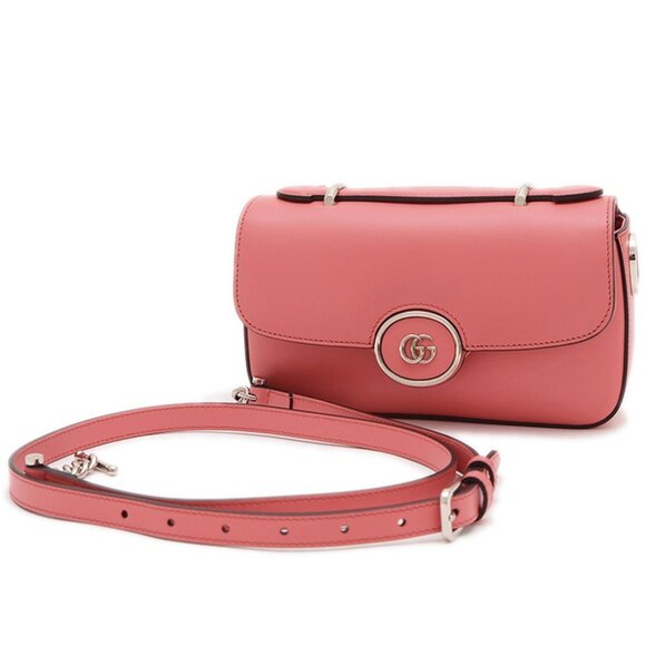 GUCCI Pink Leather Shoulder Bag - Picture 1 of 6